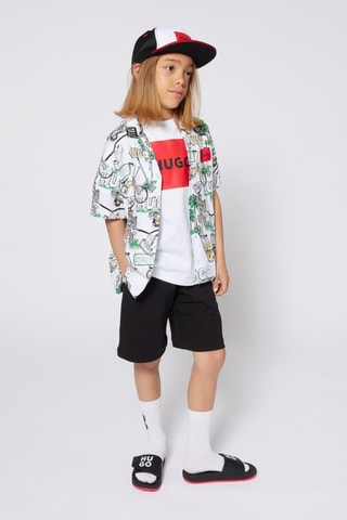 T-shirt in cotone bio - Bianco - Hugo