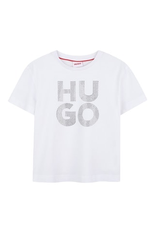 T-shirt in cotone bio - Bianco - Hugo