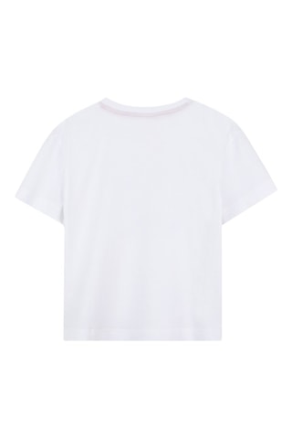 T-shirt in cotone bio - Bianco - Hugo