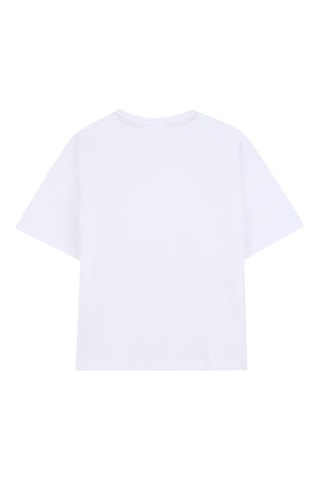 T-shirt in cotone bio - Bianco - Hugo