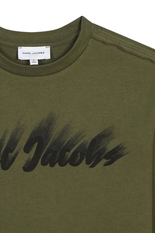 T-shirt in cotone bio - Verde oliva - Marc Jacobs