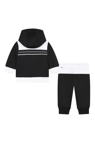 Felpa con cappuccio e pantaloni sportivi - Nero - Boss
