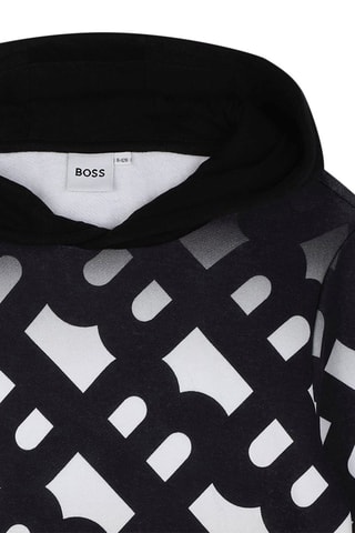 Felpa con cappuccio - Nero - Boss