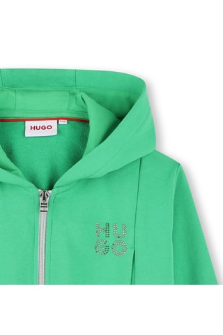 Felpa con cappuccio - Verde chiaro - Hugo