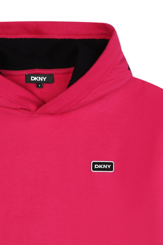 Felpa con cappuccio - Rosa - DKNY