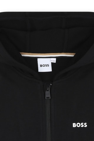 Felpa con cappuccio - Nero - Boss