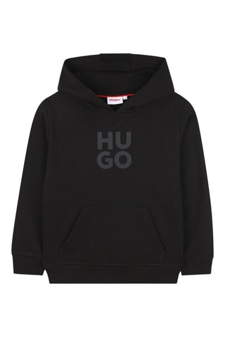 Felpa con cappuccio - Nero - Hugo