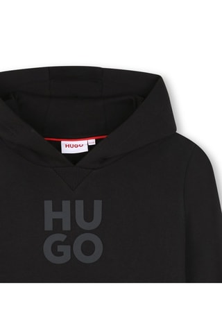 Felpa con cappuccio - Nero - Hugo