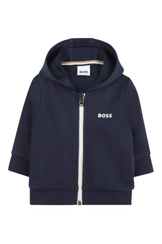 Felpa con cappuccio - Navy - Boss