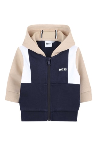 Felpa con cappuccio - Navy - Boss