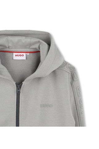Felpa con cappuccio - Grigio chiaro - Hugo