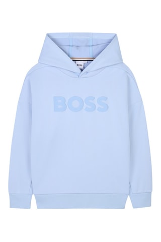Felpa con cappuccio - Celeste - Boss