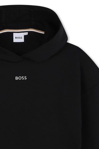 Felpa con cappuccio - Nero - Boss