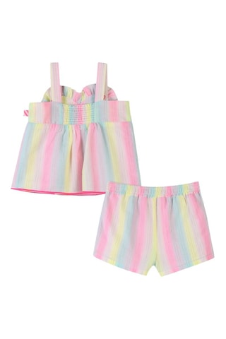 Canotta e shorts - Rosa e giallo