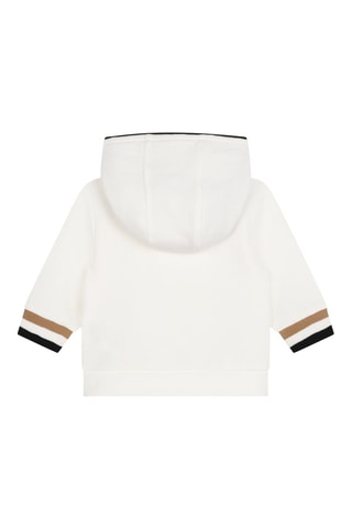 Felpa con cappuccio e pantaloni in cotone bio - Bianco - Boss