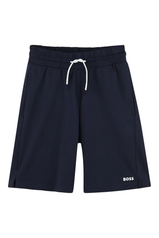 T-shirt e bermuda - Bianco e navy - Boss