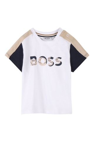 T-shirt e shorts - Bianco - Boss
