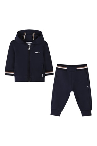 Felpa con cappuccio e pantaloni sportivi - Blu notte - Boss