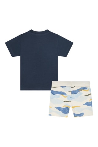 T-shirt e bermuda - Blu notte e avorio - Timberland