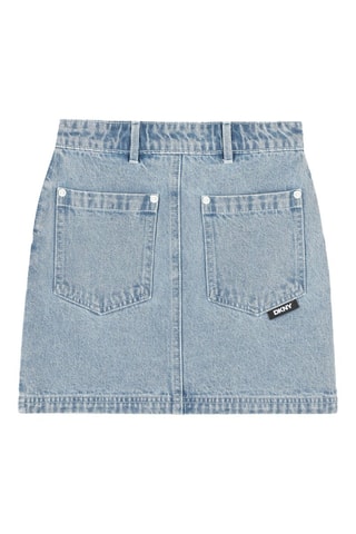 Minigonna taglio dritto - Azzurro - DKNY