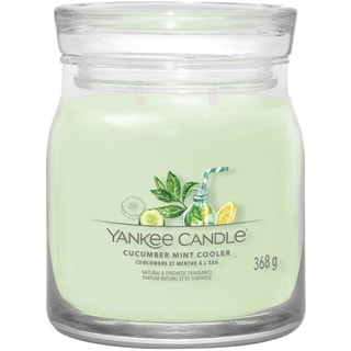 Vela perfumada tarro mediano - Pepino y menta