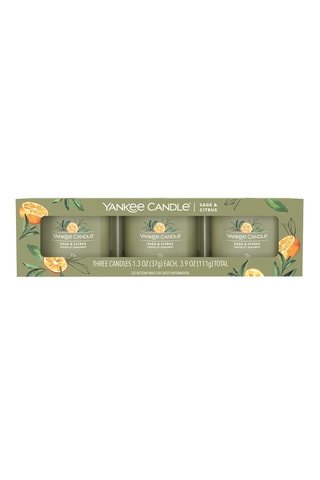 Set Sage et citrus - 3 Votiveskaarsen -  3 x 37 g