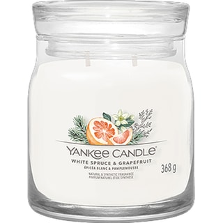 Vela perfumada tarro mediano modelo Signature - Pícea y pomelo