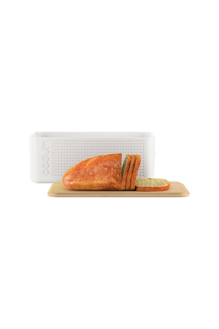 Panera con tapa de bambú Bistro - 24 x 37 x 14 cm