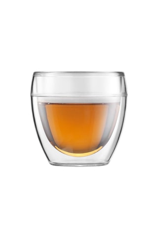 6 vasos de pared doble de plástico irrompible - 25 cl