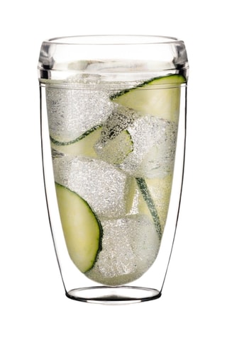 6 vasos de pared doble de plástico irrompible Pavina Outdoor - 45 cl