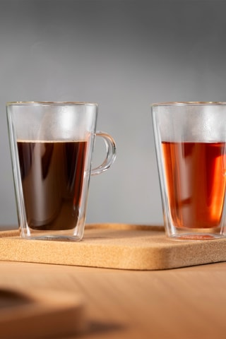 2 tazas de pared doble de vidrio de borosilicato Canteen -  40 cl