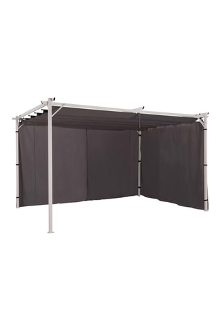 2 cortinas universales para pérgola - Gris