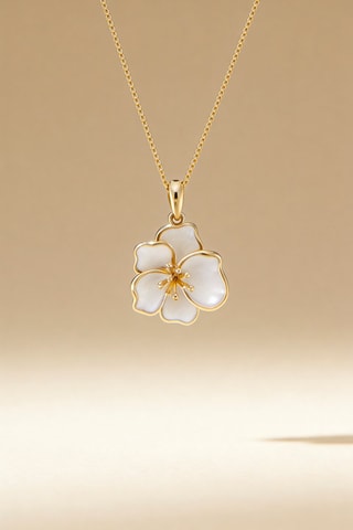 Colgante Orquídea - Oro amarillo