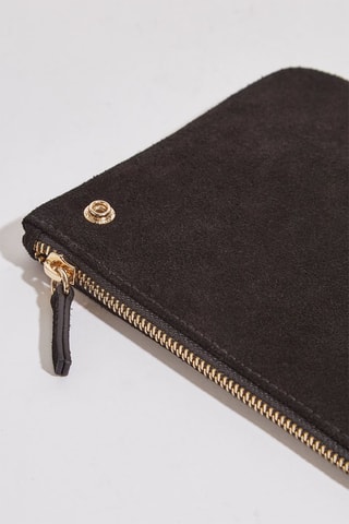 Nubuck Clutch Memuno - Zwart