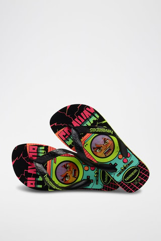 Slippers Kids Top Holographic - Zwart en groen
