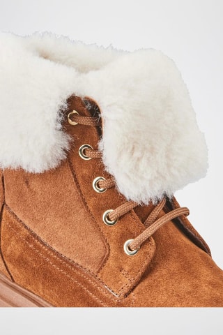 Nubuck Enkellaarzen Tehana - Bruin