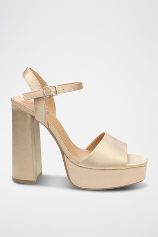 Sandalen met hak S.Tex - Beige
