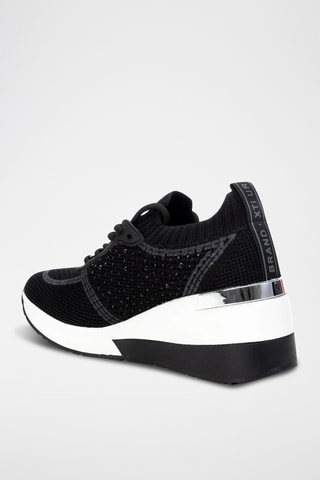 Nubuck Wedge Sneakers Veron - Zwart