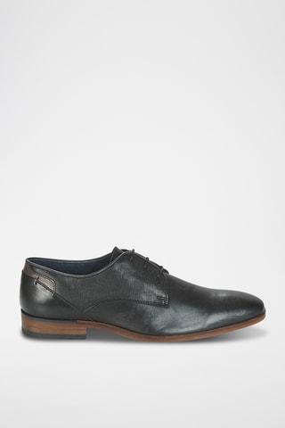 Derbies em couro André - Preto