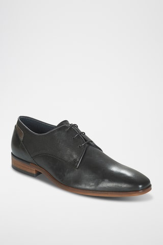 Derbies em couro André - Preto