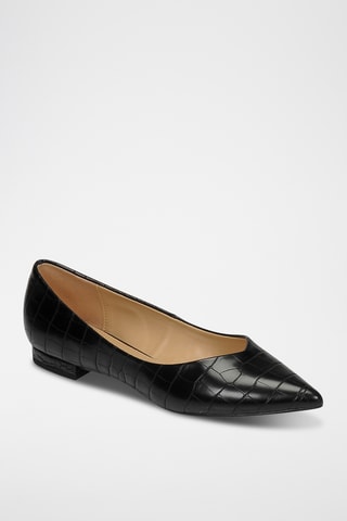 Leren Ballerina's André - Zwart