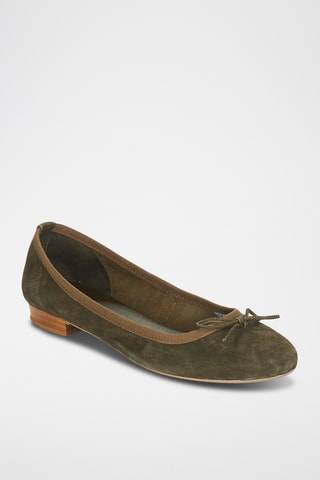 Ballerine in pelle André - kaki