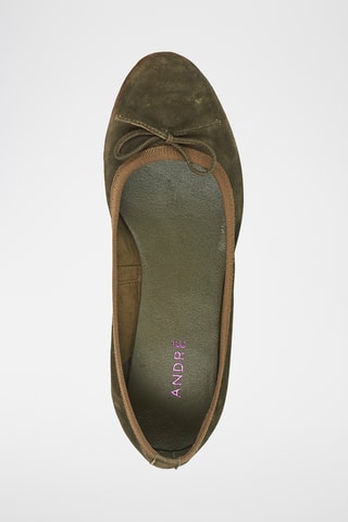 Ballerine in pelle André - kaki