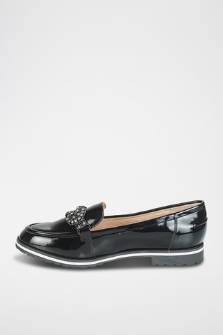 Mocasines con brillo Veron - Negro