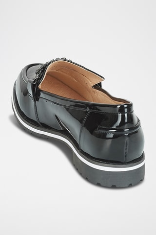 Mocasines con brillo Veron - Negro