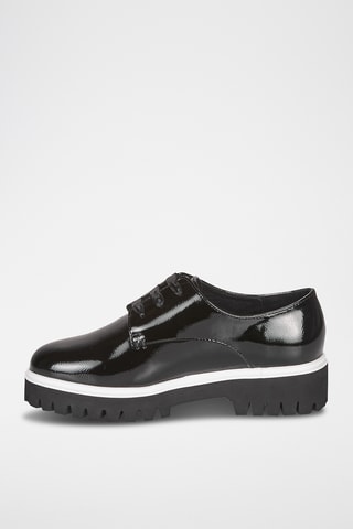 Derbies plateformes con brillo Veron - Negro