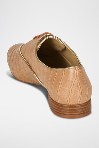 Leren Brogues André - Nude