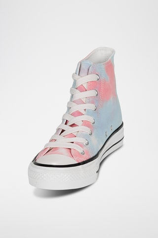 Hoge sneakers met tie and dye André - Hemelsblauw