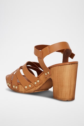Splitleren Sandalen met Hak Veron - Bruin