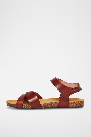 Leren Sandalen - Camel